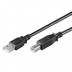CAVO USB 2 0 A/B M/M 3MT COLORE NERO