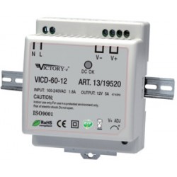 ALIMENTATORE  SWITCH DIN 60W 24V 1OUT 
