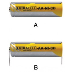 BATTERIA   STILO AA  600MAH CON TERMINAL 