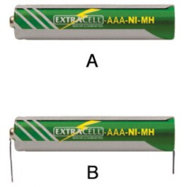 BATTERIA AAA  600MAH SENZA TERMINALI MINISTILO NI MH AAA 1 2V 600 mAh SEN TERM