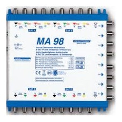 Multiswitch LEGACY in cascata a 9 cavi Attivo terminale 8 derivate +1dB Tv Terr   15 dB