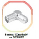 ADATTATORE  F FEMMINA IEC MASCHIO   90° 