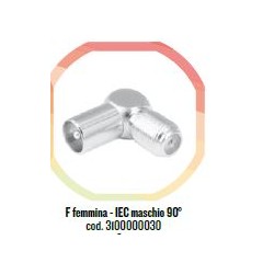 ADATTATORE  F FEMMINA IEC MASCHIO   90° 