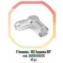 ADATTATORE  F FEMMINA MASCHIO  IEC 90° 