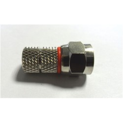 CONNETTORE F A VITE 5MM ROSSO 