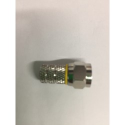 CONNETTORE  F VITE 5,9 mm GIALLO 