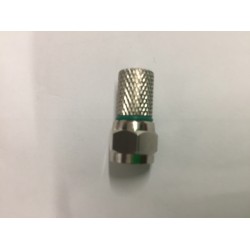 CONNETTORE  F VITE 6,8 mm VERDE 