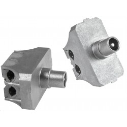 Presa passante direzionale   10 dB connettore maschio IEC 9,5  cc, ingresso cavi dal basso OP10/A