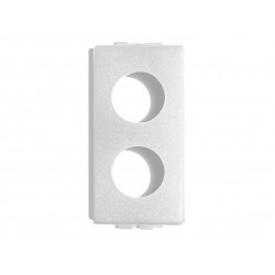 Frontalino a due fori compatibile serie LEGRAND VELA SCURA® FRONTALINO LVN