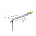 Antenna logaritmica con connettore F el  15  banda  3+4+5  guadagno 10 dBi, bianca LF 345