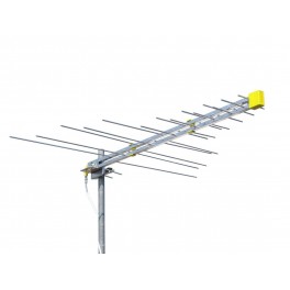 Antenna logaritmica con connettore F el  15  banda  3+4+5  guadagno 10 dBi, bianca LF 345