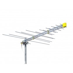 Antenna logaritmica con connettore F el  15  banda  3+4+5  guadagno 10 dBi, bianca LF 345
