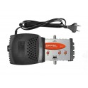 Amplificatore di linea VHF UHF a linee separate per interno, 40 dB  2 att  coax  uscita 125 dB?V 1TX40