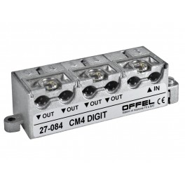 Divisore TV SAT per interno  3 uscite cc CM3 DIGITPARTITORE 3 VIE CON PASSAGGIO CC