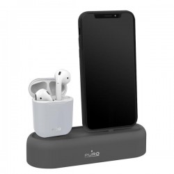 Puro Supporto da tavolo per iPhone e AirPods 2016 / 2019, Dark Grey