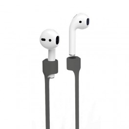 Puro laccio magnetico in silicone per AirPods 2016 / 2019, Dark Grey