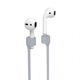 Puro laccio magnetico in silicone per AirPods 2016 / 2019, Grey