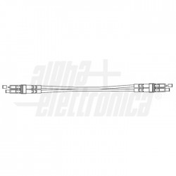Bretella LC/LC 9/125 OS2 1m Monomodale 