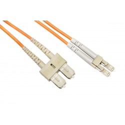 CAVO FIBRA OTTICA LC A SC MULTIMODE DUP2