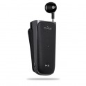 Puro Auricolare Riavvolgibile Mono Bluetooth con clip V4 1 con Vibrazione e Multipoint Nero
