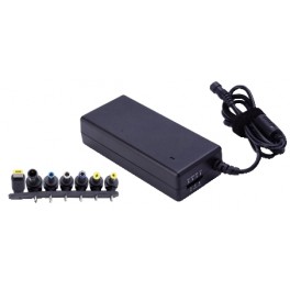 ALIMENTATORE UNIVERSALE  15 24 VCC 70W Alimentatore switching per NoteBook a tensione variabile da 15 a 24Vcc potenza 70W con 7 