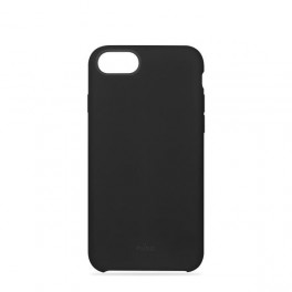 Puro Cover in Silicone Liquido con interno in microfibra per iPhone 6/6s/7/8 4,7  Nero