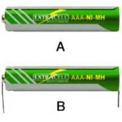 BATTERIA AAA  600MAH SENZA TERMINALI MINISTILO NI MH AAA 1 2V 600 mAh SEN TERM