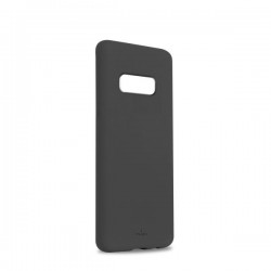 Puro Cover in Silicone Liquido con interno in microfibra per Samsung S10e 5 8 , Grey