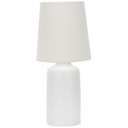  MIAMI  LAMP TAV CERAM  H 45CM BASE BIANCA+PARAL BIANCO