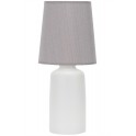  MIAMI  LAMP TAV CERAM  H 45CM BASE BIANCA+PARAL SABBIA