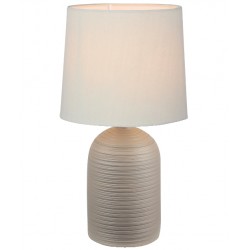  UTAH  LAMP TAV CERAM  H36,5CM E27 GRIGIO PARAL GRIGIO