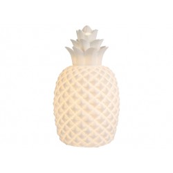  ANANAS  LAMPADA DA TAVOLO CERAM BIANCA E14 25W D17XH30