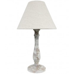  LUMIERE  LAMP TAVOLO LEGNO SHABBY H45,5 E27 P/BEIGE