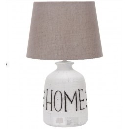  HOME  LAMP TAV CERAM H 41CM BASE CHIARA+PARAL BEIGE