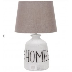  HOME  LAMP TAV CERAM H 41CM BASE CHIARA+PARAL BEIGE