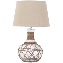  BEVERLY  LAMPADA TAVOLO IN VETRO H 54CM 