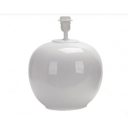  GRACE  BASE LAMPADA TAV  CERAMICA BIANCO LUCIDO H 35CM