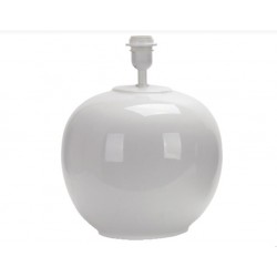  GRACE  BASE LAMPADA TAV  CERAMICA BIANCO LUCIDO H 35CM