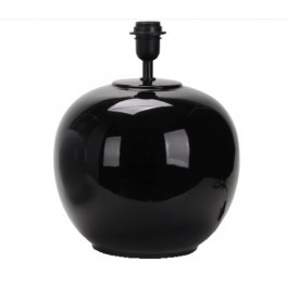  GRACE  BASE LAMPADA TAV  CERAMICA NERO LUCIDO H 35CM