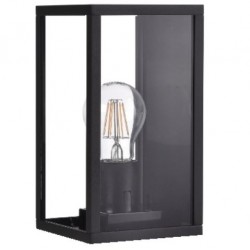  MIRROR  APPLIQUE AL+VETRO 1XE27 MAX60W IP44 NERO GRAF