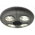  UFO  LUCE 12 LED X OMBRELLONE BAT C/TELEC 100LM