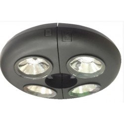  UFO  LUCE 12 LED X OMBRELLONE BAT C/TELEC 100LM