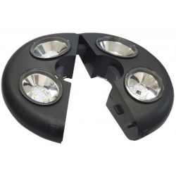  UFO  LUCE 12 LED X OMBRELLONE BAT C/TELEC 100LM