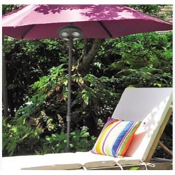  UFO  LUCE 12 LED X OMBRELLONE BAT C/TELEC 100LM