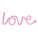   LOVE  SCRITTA DA MURO PLASTICA LED NE   LOVE  SCRITTA DA MURO PLASTICA LED NEON A BATT C/USB