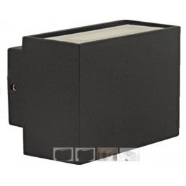  CUBE  APPLIQUE LED COB 2X3W 440LM IP54 4000K  NERO