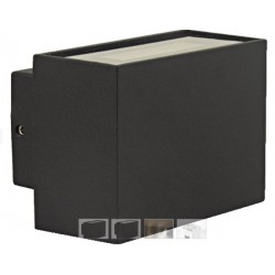  CUBE  APPLIQUE LED COB 2X3W 440LM IP54 4000K  NERO