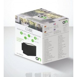  CUBE  APPLIQUE LED COB 2X3W 440LM IP54 4000K  NERO