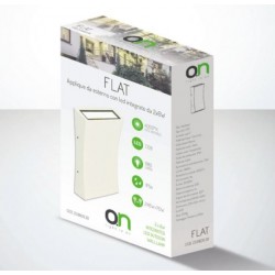  FLAT  APPLIQUE LED 2X6W 980LM IP54 4000K BIANCO