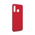 Puro Cover in Silicone Liquido con interno in microfibra per Huawei P30 Lite, Rosso